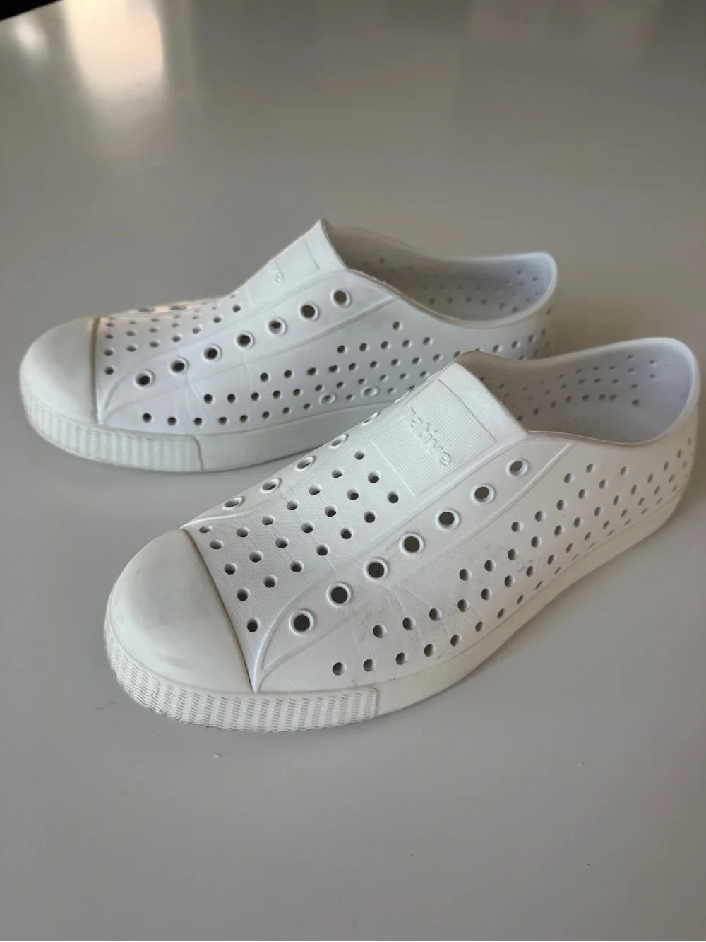 Native White Jefferson Slip-On Kids Shoes